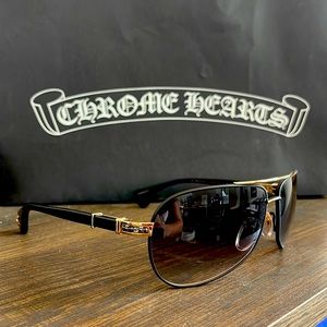 Chrome Heart “Grand Beast” Aviator Sunglasses - like new - gift bag included